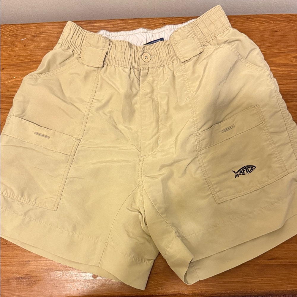 AFTCO Men's Beige Cargo Shorts